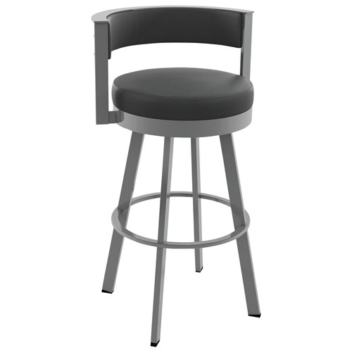 Browser Contemporary Counter Height Barstool - Black/Grey