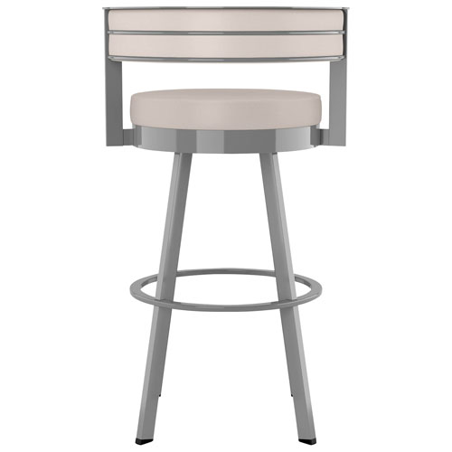 Tabouret de bar contemporain à hauteur de comptoir Browser - Crème/Gris