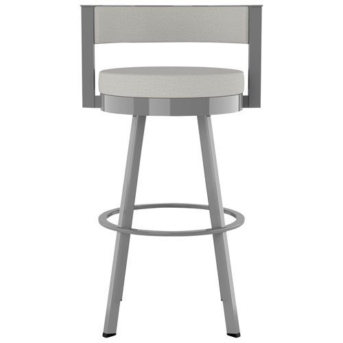 Tabouret de bar contemporain à hauteur de comptoir Browser - Gris pâle/Gris métallique