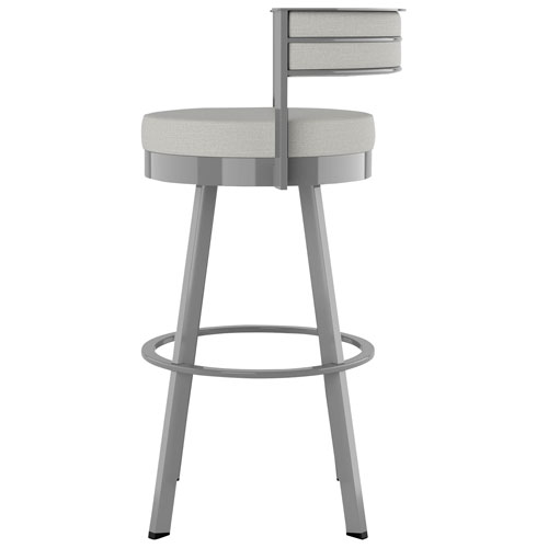 Tabouret de bar contemporain à hauteur de comptoir Browser - Gris pâle/Gris métallique