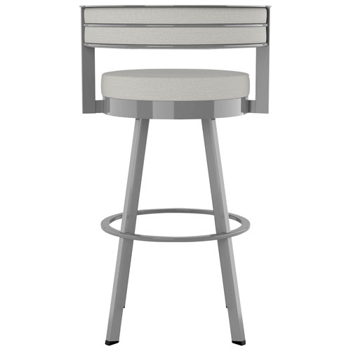 Tabouret de bar contemporain à hauteur de comptoir Browser - Gris pâle/Gris métallique