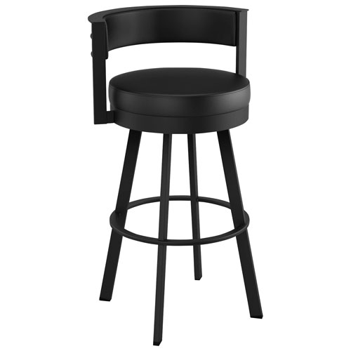 Browser Contemporary Counter Height Barstool - Black