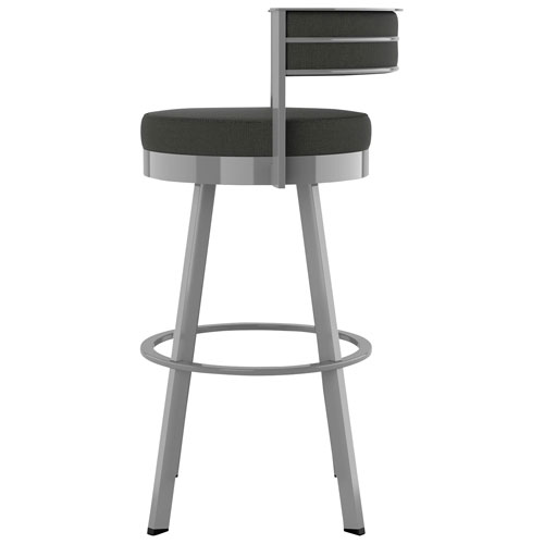 Tabouret de bar contemporain à hauteur de bar Browser - Anthracite/Gris métallique