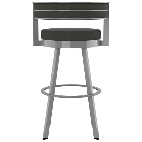 Tabouret de bar contemporain à hauteur de bar Browser - Anthracite/Gris métallique
