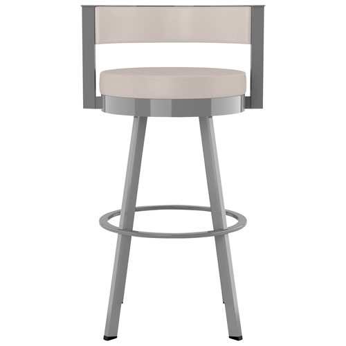 Browser Contemporary Bar Height Barstool - Cream/Grey