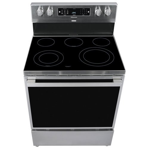 Hisense 30" 5.8 Cu. Ft. Freestanding Electric Air Fry Range (HBE3501CPS) - Stainless Steel