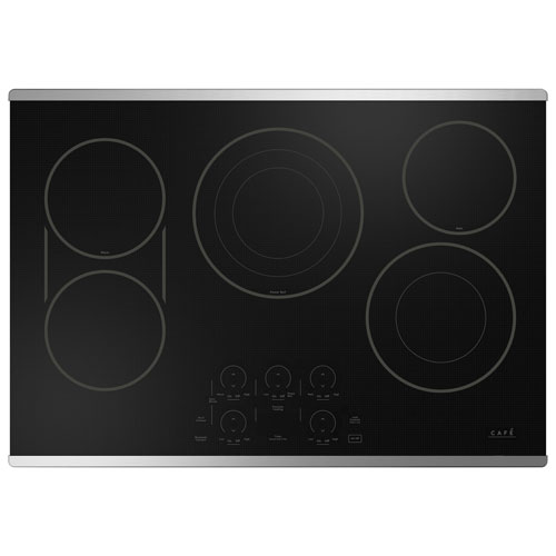 Cafe 30" 5-Element Electric Cooktop - Stainless Steel