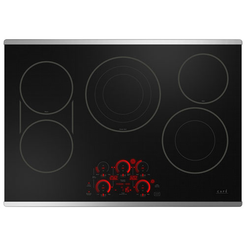Cafe 30" 5-Element Electric Cooktop - Stainless Steel