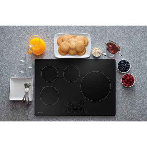 GE Profile 30" 4-Element Induction Cooktop (PHP7030DTBB) - Black