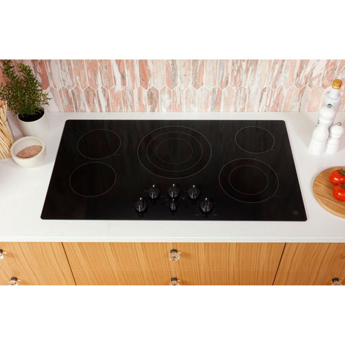 GE 30" 5-Element Electric Cooktop - Stainless Steel
