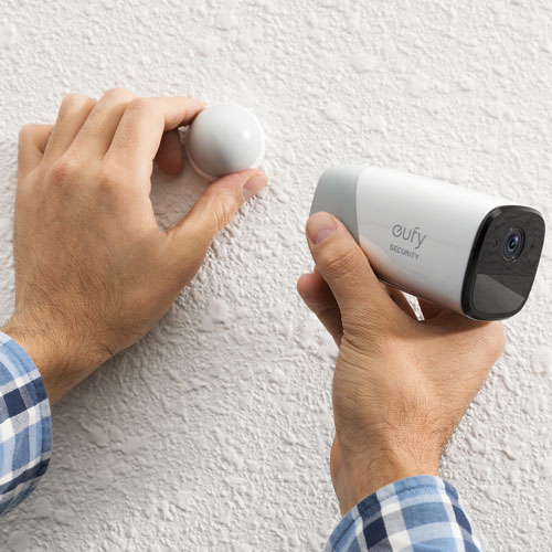 eufy eufyCam 2 Pro Wireless Security System with 3 Bullet 2K Cameras - White - Exclusive Retail Partner