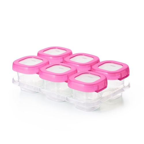 Oxo Tot - Baby Blocks - Pink - 2 Oz