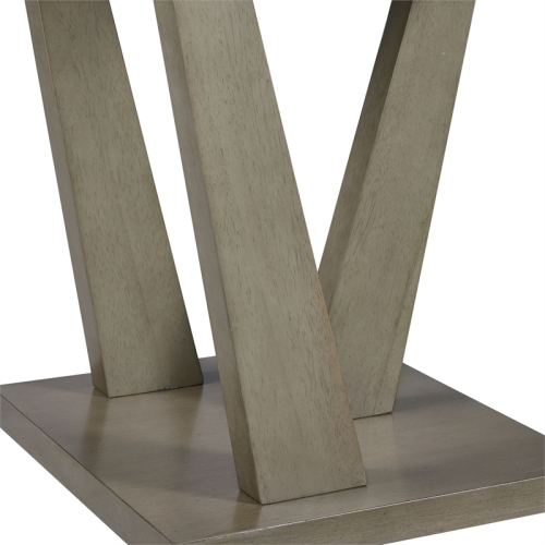 Picket House Furnishings Graham Square End Table in Gray