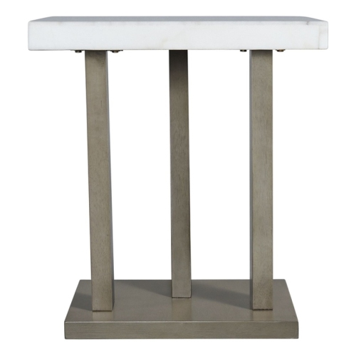 Picket House Furnishings Graham Square End Table in Gray
