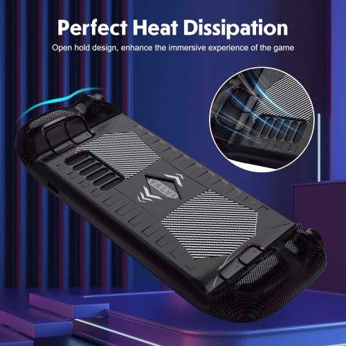 Case for Steam Deck, Protective Case for Steam Deck TPU Cover Case Compatible with Steam Deck, Shock-Absorption, Non-Slip Anti-Scratch Design Cover