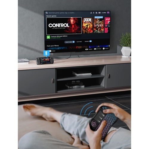 Kickstand Protective Case for Steam Deck, Steam Deck Case TPU Cover Protector with Stand Base, Shock-Absorption, Non-Slip and Anti-Scratch Design -