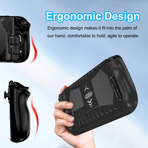 Upgraded New 2022 Protective Case for Steam Deck, TPU Soft Durable Shockproof Non-Slip Anti-Collision Protector for Steam Deck Cover Accessories