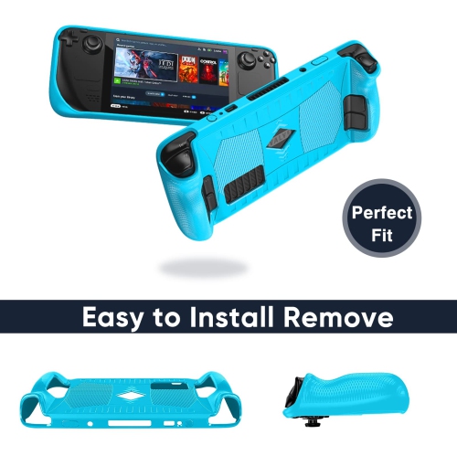 Steam Deck Case Stream Deck Case with Anti-Slip Particles, Compatible with Steam Deck Cover, Anti-Skid Anti-Collision Anti-Scratch Anti-Scratch