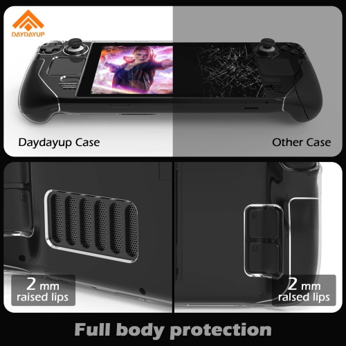 Kickstand Protective Case for Steam Deck, Cover Protector with Stand Base, Full Protective Cover Case Compatible with Vavle Steam Deck Accessories,