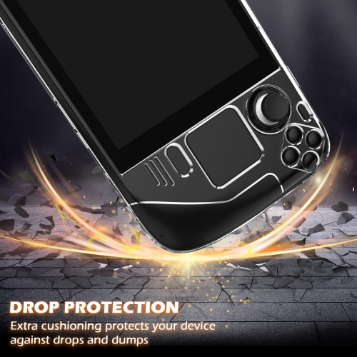 Kickstand Protective Case for Steam Deck, Cover Protector with Stand Base, Full Protective Cover Case Compatible with Vavle Steam Deck Accessories,