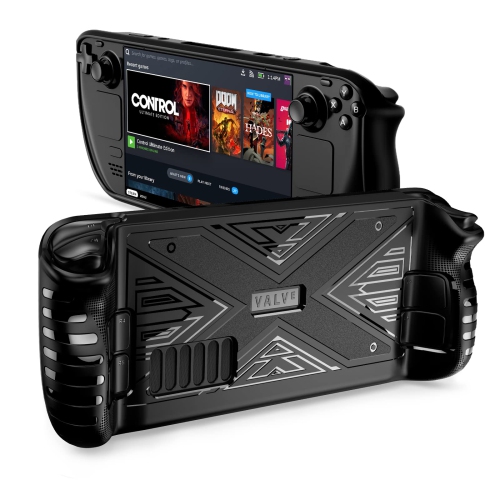 Étui pour Steam Deck, Étui protecteur en TPUR compatible avec Steam Deck, absorption des chocs, protection antidérapante et antirayure, accessoires