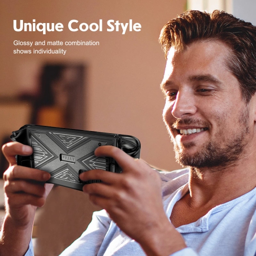 Étui pour Steam Deck, Étui protecteur en TPUR compatible avec Steam Deck, absorption des chocs, protection antidérapante et antirayure, accessoires