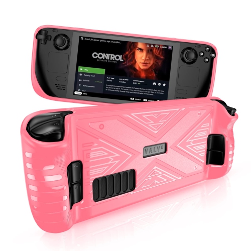 HLD  X Texture Steam Deck Protective Case Soft Tpu Cover Shock-Absorption Anti-Scratch Shell Cool Durable Skin Ergonomics Non-Slip Grip - X Frosted