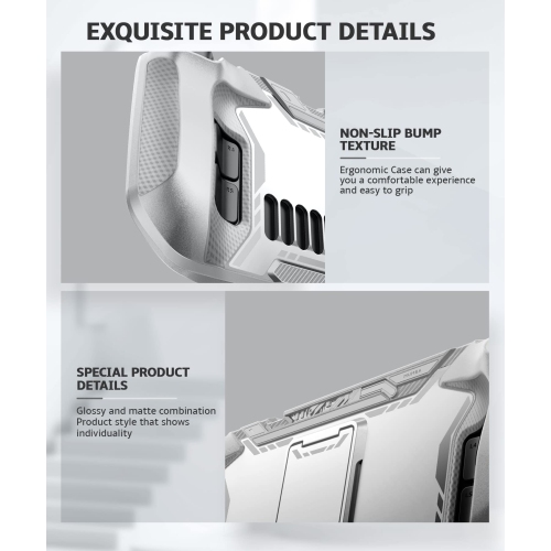 Blade Series Case for Steam Deck 2022 with Kickstand, TPU Grip Shock Protective Cover Accessories, Heat Dissipation Friendly, Anti-Slip &