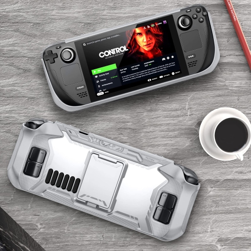 Blade Series Case for Steam Deck 2022 with Kickstand, TPU Grip Shock Protective Cover Accessories, Heat Dissipation Friendly, Anti-Slip &