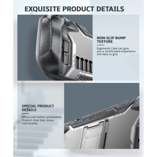 Étui de la série Blade pour Steam Deck 2022 avec béquille, accessoires de protection antichoc en TPUR, protection contre la chaleur, antidérapant et