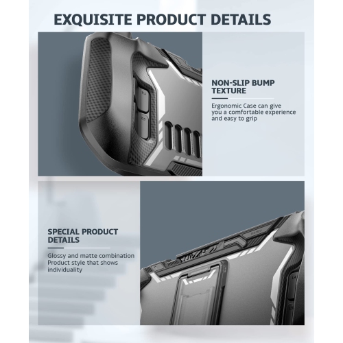 Étui de la série Blade pour Steam Deck 2022 avec béquille, accessoires de protection antichoc en TPUR, protecteurs antidérapants et anti-rayures,