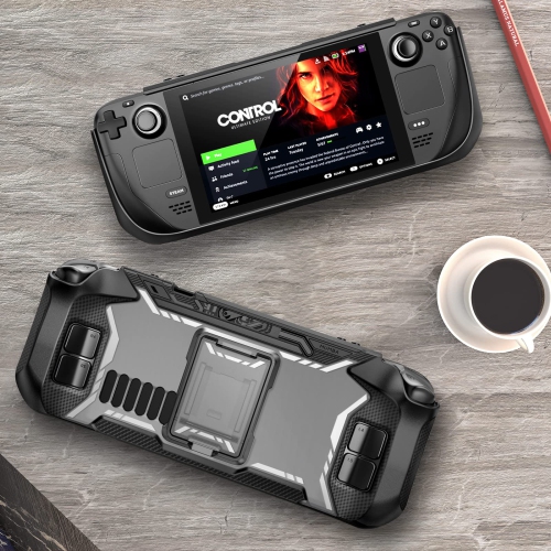 Étui de la série Blade pour Steam Deck 2022 avec béquille, accessoires de protection antichoc en TPUR, protecteurs antidérapants et anti-rayures,