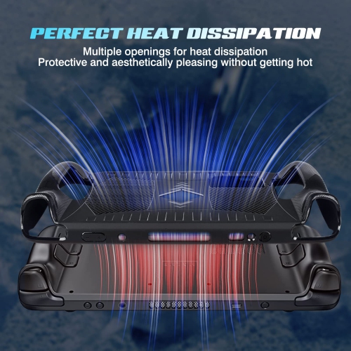 Steam Deck TPU Protective Case Shockproof Shell Soft Non-Slip Cover Durable Full Protection Scratch Resistant Anti Fingerprint Skin with Ergonomics