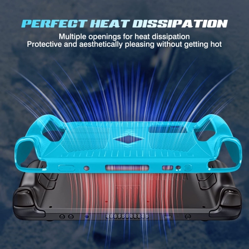 Steam Deck TPU Protective Case Shockproof Shell Soft Non-Slip Cover Durable Full Protection Scratch Resistant Anti Fingerprint Skin with Ergonomics