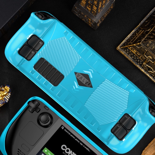 Steam Deck TPU Protective Case Shockproof Shell Soft Non-Slip Cover Durable Full Protection Scratch Resistant Anti Fingerprint Skin with Ergonomics