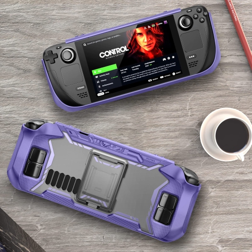 Étui de la série Blade pour Steam Deck 2022 avec béquille, accessoires de protection antichoc en TPUR, protecteur anti-chaleur, antidérapant et