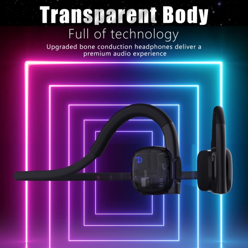 2023 New Wireless Bone Conduction Headphones Bluetooth 5.3 Open-Ear Earphones Wireless Sports Headset Waterproof Earbuds with Mic Phone Call Music
