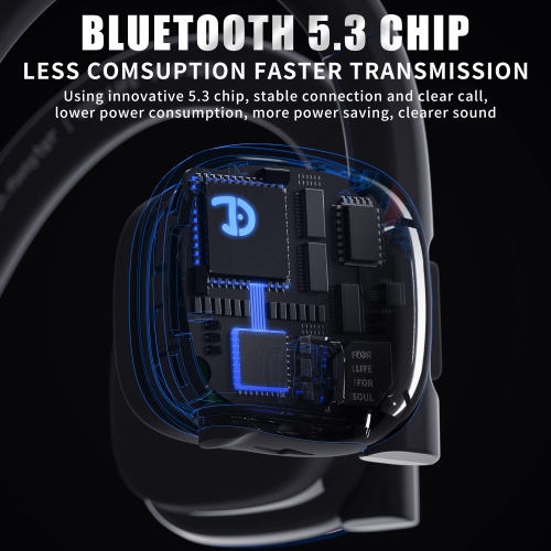 2023 New Wireless Bone Conduction Headphones Bluetooth 5.3 Open-Ear Earphones Wireless Sports Headset Waterproof Earbuds with Mic Phone Call Music
