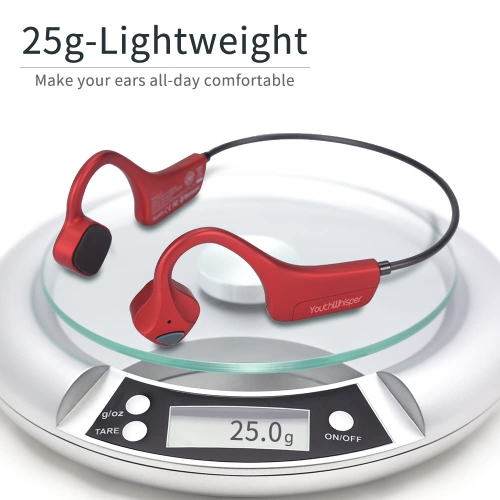 Bone Conduction Headphones Bluetooth, Wireless Open-Ear with Microphones,Titanium Lightweight Sweat Resistant, Answer Phone Call Sports Headset for