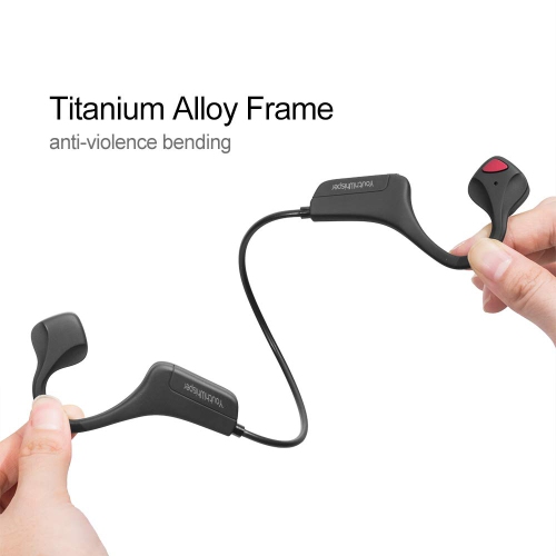 Bone Conduction Headphones Bluetooth 5.0, Open Ear Headphones with mic Wireless Bluetooth, Lightweight-Waterproof headsets for Sports Fitness and