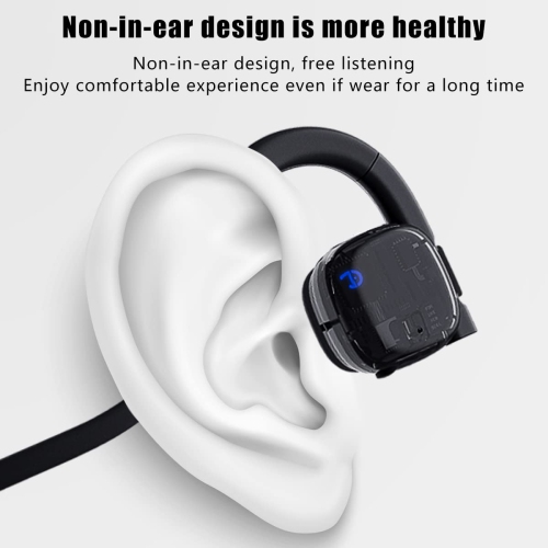 Bone Conduction Headphones Wireless Bluetooth 5.3 Open-Ear Headphones with Mic, Up to 8 Hours Playtime, IPX6 Waterproof Headset Sport Earphones for