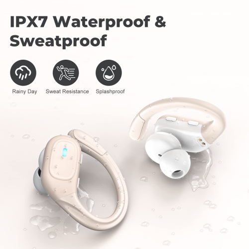 Wireless Earbuds Bluetooth 5.3 Earbuds, 75H Playtime IPX7 Waterproof Headphones Ture Wireless Bluetooth Earbuds with LED Digital Display Mic Earphone