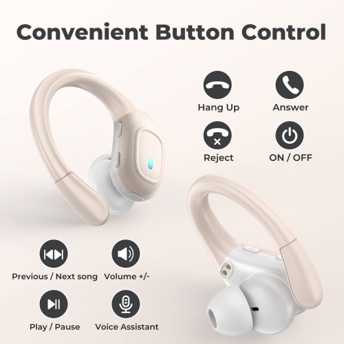 Wireless Earbuds Bluetooth 5.3 Earbuds, 75H Playtime IPX7 Waterproof Headphones Ture Wireless Bluetooth Earbuds with LED Digital Display Mic Earphone