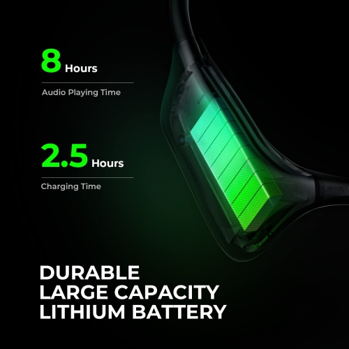 Bone Conduction Headphones, Running Headphones Open Ear Headphones with Cool Smart Breathing Light, IPX7 Waterproof Sweatproof Workout Headphones