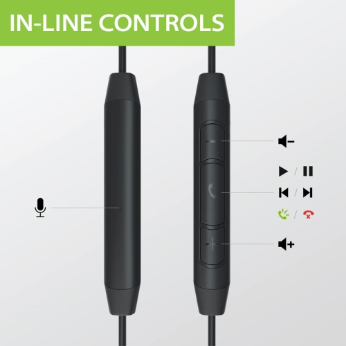 USB C Wired Open-Ear Earphones & Microphone with in-Line Controls & Over-Ear Hooks, Headphones Compatible with Samsung, LG, Google, OnePlus, and