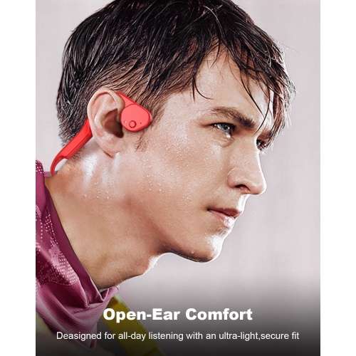 Open-Ear Headphones, Air Conduction Wireless Earphones, Sweat Resistant Sport Bluetooth Earphones for Workouts and Running -Doesn't Hurt Your