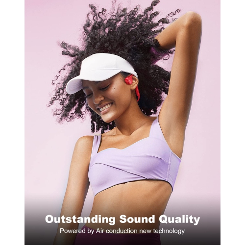Open-Ear Headphones, Air Conduction Wireless Earphones, Sweat Resistant Sport Bluetooth Earphones for Workouts and Running -Doesn't Hurt Your