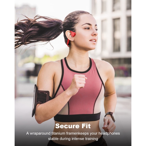 Open-Ear Headphones, Air Conduction Wireless Earphones, Sweat Resistant Sport Bluetooth Earphones for Workouts and Running -Doesn't Hurt Your