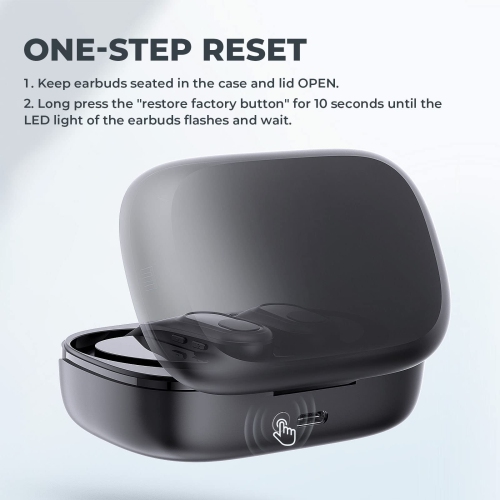 Wireless Earbuds 70Hrs Playtime Bluetooth 5.3 Earphones with Mic Wireless Charging Case LED Display Headphones IPX7 Waterproof Over Ear Earhooks