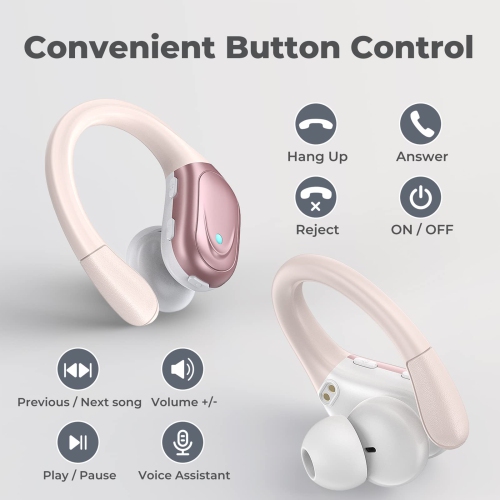 Wireless Earbuds, 75Hrs Playtime Bluetooth 5.1 Headphones, True Wireless Earphones with Digital Display & CVC 8.0 Noise Cancelling, Waterproof